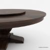 Picture of Missouri Pedestal Round Dining Table with Lazy Susan