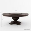Picture of Missouri Pedestal Round Dining Table with Lazy Susan