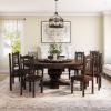 Picture of Missouri Pedestal Round Dining Table with Lazy Susan