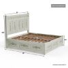 Picture of Burford Mahogany Wood Farmhouse Style 4 Piece Bedroom Set