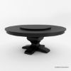 Picture of Missouri Pedestal Round Dining Table with Lazy Susan