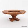 Picture of Missouri Pedestal Round Dining Table with Lazy Susan