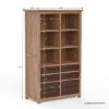Picture of Borgloon Teak Wood Rustic Home Office Furniture Set