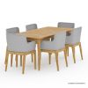 Picture of Amelia Solid Wood Teak Outdoor Dining Set for 6