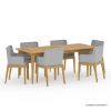 Picture of Amelia Solid Wood Teak Outdoor Dining Set for 6