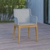 Picture of Amelia Modern Light Grey Outdoor Wicker Dining Chair