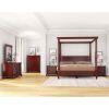 Picture of Cayuta Traditional Style Solid Mahogany Wood 4 Drawer Nightstand