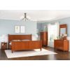 Picture of Delanson Solid Mahogany Wood 1 Drawer Nightstand