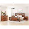 Picture of San Francisco Rustic Solid Wood Iron Grill 1 Drawer Nightstand