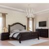 Picture of Bordeaux Solid Mahogany Wood Traditional 2 Drawer Nightstand