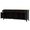 Picture of Rexburg Black Two Tone Solid Wood Dining Room Set