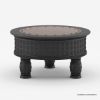Picture of Nogales 3 Legged Solid Wood Black Round Coffee Table