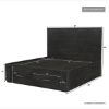 Picture of Estherville Modern Charcoal Grey 4 Piece Storage Bedroom Set