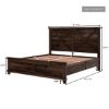 Picture of Antwerp Rustic Farmhouse Solid Wood Platform Bed Frame
