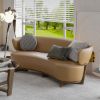 Picture of Wasco Contemporary 3 Seater Curved Leather Sofa