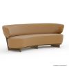 Picture of Wasco Contemporary 3 Seater Curved Leather Sofa