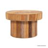 Picture of Trenton Fluted Pattern Rattan Round Coffee Table
