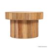 Picture of Trenton Fluted Pattern Rattan Round Coffee Table