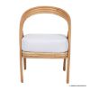 Picture of Duluth Boho Chic Bamboo Rattan Armless Dining Chair