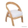 Picture of Duluth Boho Chic Bamboo Rattan Armless Dining Chair