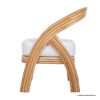 Picture of Duluth Boho Chic Bamboo Rattan Armless Dining Chair