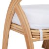 Picture of Duluth Boho Chic Bamboo Rattan Armless Dining Chair