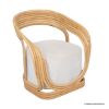 Picture of Matagorda Bohemian Bamboo Rattan Accent Chair