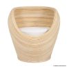 Picture of Buffington Curved Tub Natural Rattan Accent Chair