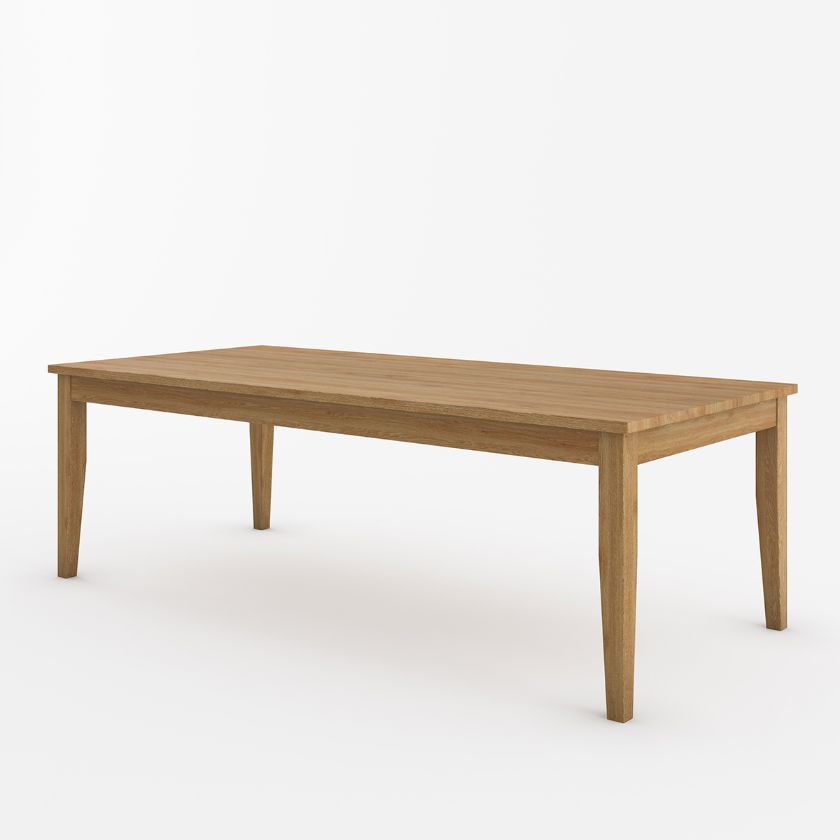 Picture of Peshtigo Teak Wood Farmhouse Large Dining Table For 10