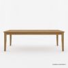 Picture of Peshtigo Teak Wood Farmhouse Large Dining Table For 10