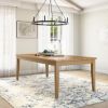 Picture of Peshtigo Teak Wood Farmhouse Large Dining Table For 10