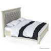 Picture of Bendigo Solid Wood 4 Piece Weathered White Bedroom Set