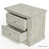 Picture of Bendigo Solid Wood 4 Piece Weathered White Bedroom Set