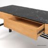 Picture of Medford Black Marble Top Desk With Drawers