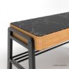 Picture of Medford Black Marble Top Desk With Drawers