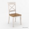 Picture of Raleigh Farmhouse Cross Back Solid Wood Dining Chair