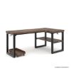 Picture of Kissimmee Solid Wood Corner Desk with Bookcase