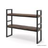 Picture of Kissimmee Solid Wood Corner Desk with Bookcase