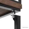 Picture of Kissimmee Solid Wood Corner Desk with Bookcase