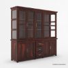 Picture of Dallas Ranch Solid Wood China Cabinet Dining Room Hutch 