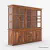 Picture of Dallas Ranch Solid Wood China Cabinet Dining Room Hutch 