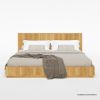 Picture of Cargo Fluted Solid Wood Platform Bed Frame