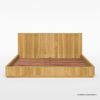 Picture of Cargo Fluted Solid Wood Platform Bed Frame