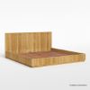 Picture of Cargo Fluted Solid Wood Platform Bed Frame