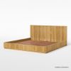 Picture of Cargo Fluted Solid Wood Platform Bed Frame