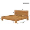 Picture of Rebersburg Solid Teak Wood Platform Bed