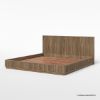 Picture of Cargo Fluted Solid Wood Platform Bed Frame