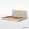 Picture of Cargo Fluted Solid Wood Platform Bed Frame