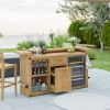 Picture of Clewiston Outdoor Bar Cabinet with Mini Fridge Space