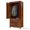 Picture of Simply Tudor Rustic Solid Wood Wardrobe Armoire With Drawers and Shelves